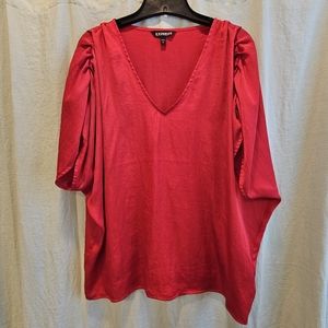 Express Pleat Shoulder Blouse